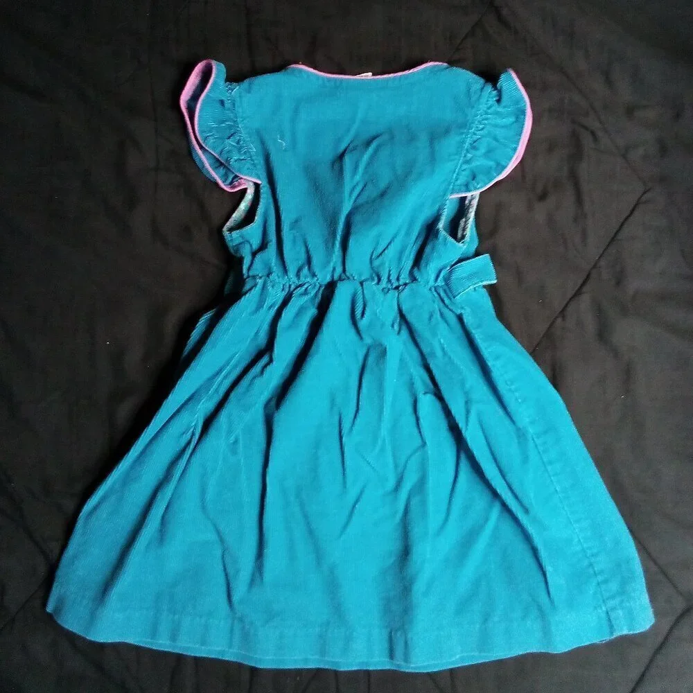 Vintage 80s Cabbage Patch Kids Corduroy Dress Youth Girls 6